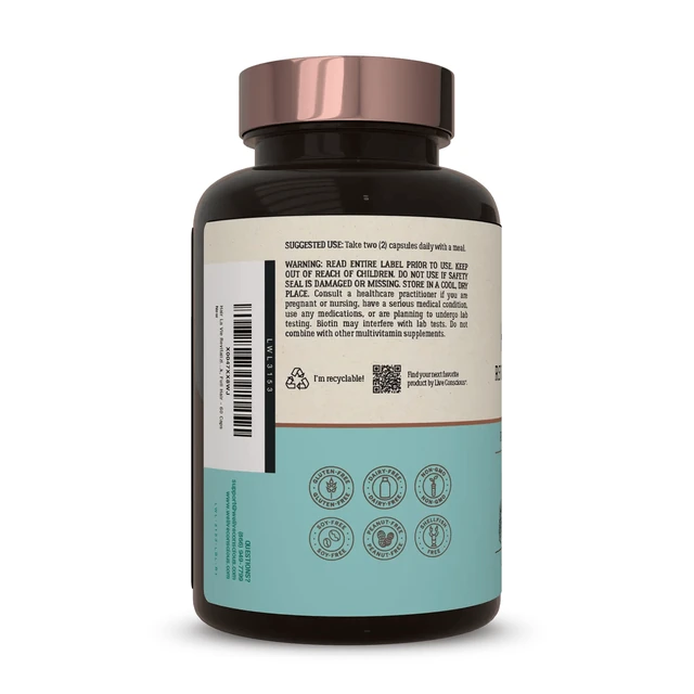 Revitalizing Blend bottle directions and warning label